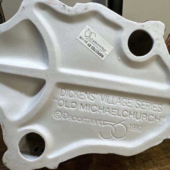 Vintage Dept 56 Dickens Village Lot of 2 Churches 1 Post Office NO BOX NO LIGHT - Picture 11 of 12